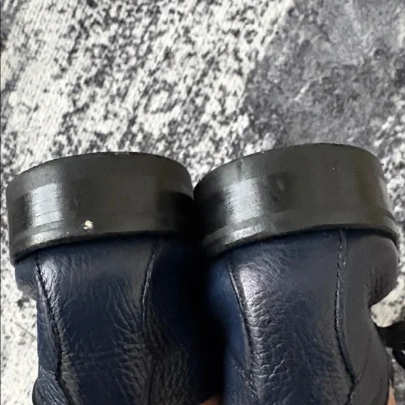 Di bianco Men's Navy Leather Shoes - Picture 3 of 5